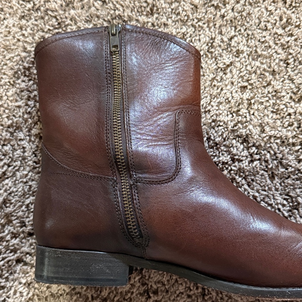 Frye, Women’s Brown Leather Boots, Size 10 - gorgeous - Picture 3 of 6